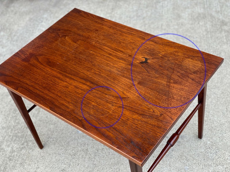 Mid-Century Modern Walnut Rectangle Occasional Side Table gallery