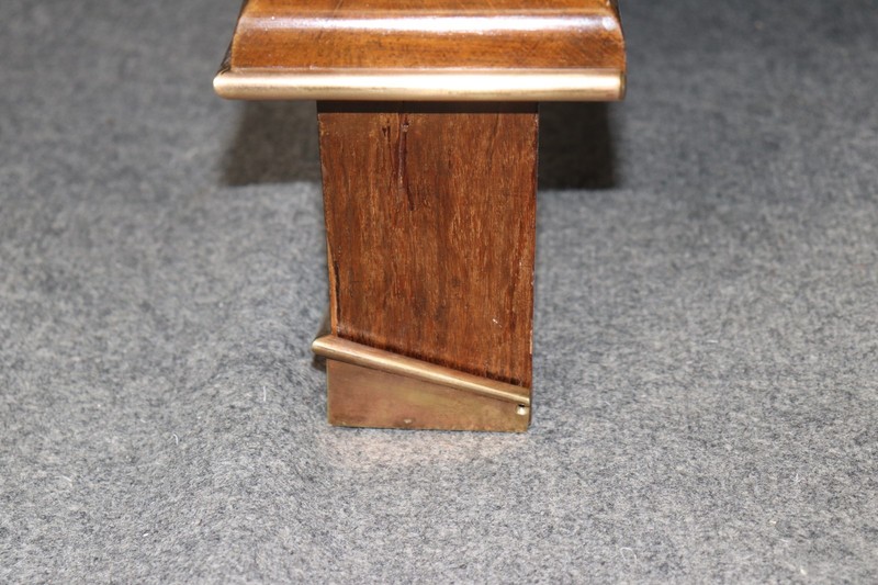 French Art Deco Bronze Mounted Dining Table Attributed to Jules Leleu gallery