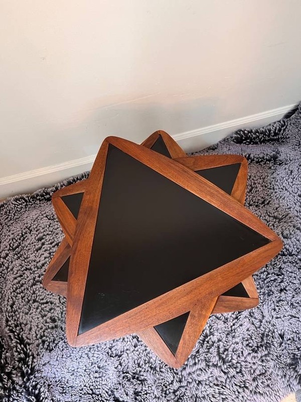 Arthur Umanoff Mid-Century “Guitar Pick” Nesting Tables