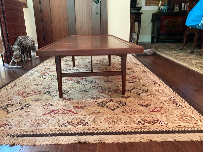 Kipp Stewart for Drexel cocktail table, vintage mid-century, walnut, original  gallery