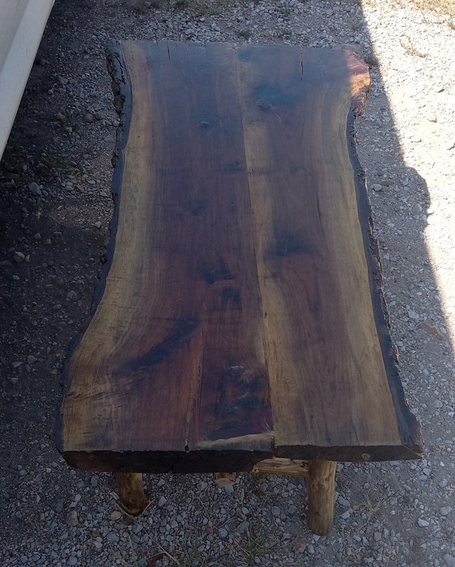 Rustic Walnut Live Edge Coffee Table (CT-376) gallery