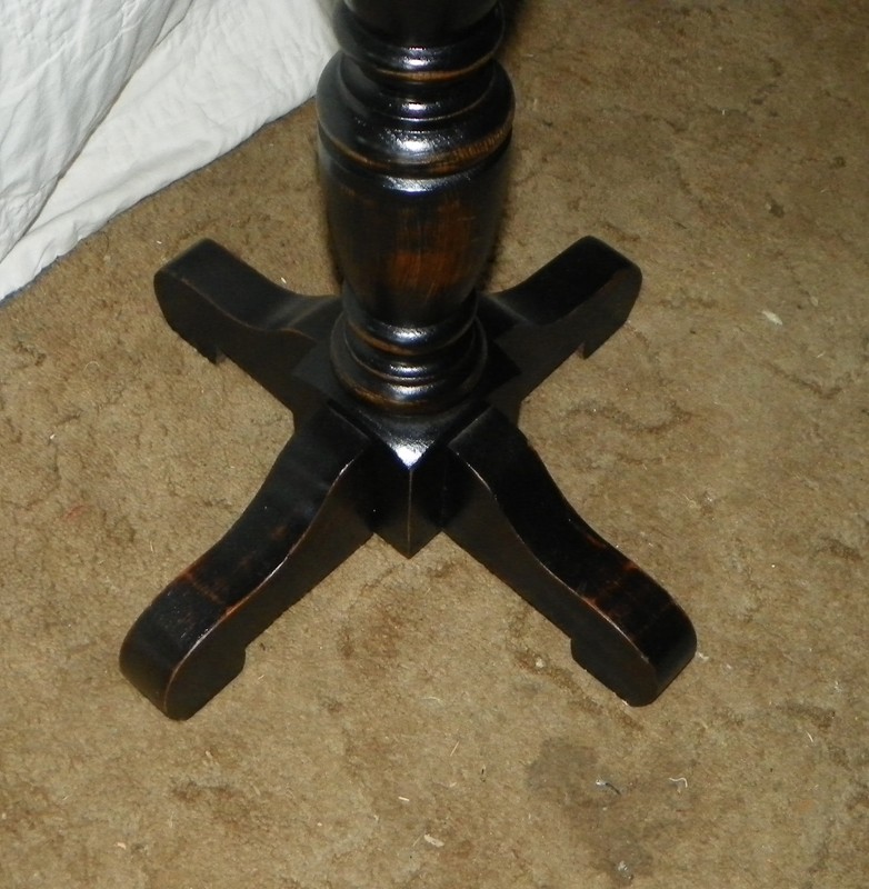 Pine Black Distressed Plant Stand (PS137) gallery
