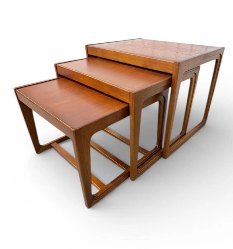 Vintage Danish Modern Teak Nesting Tables - Set of 3 gallery