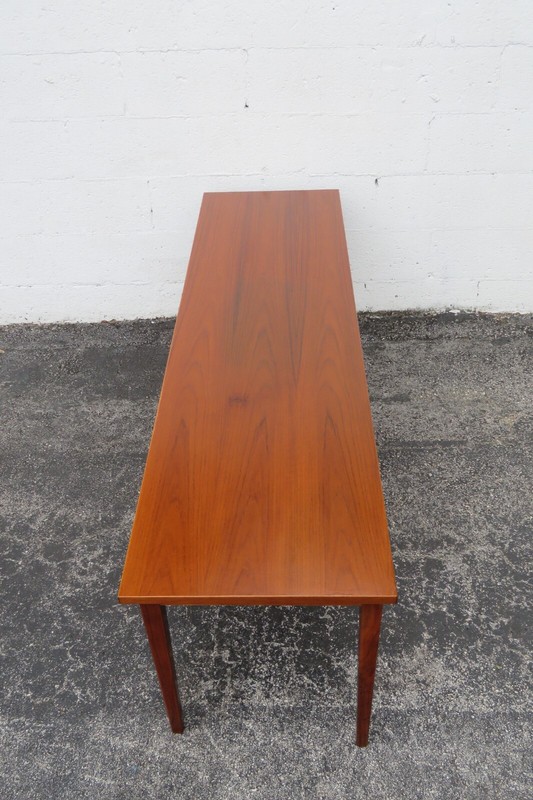 C F Danish Modern Long Tall Coffee Table Low Console 5243 gallery