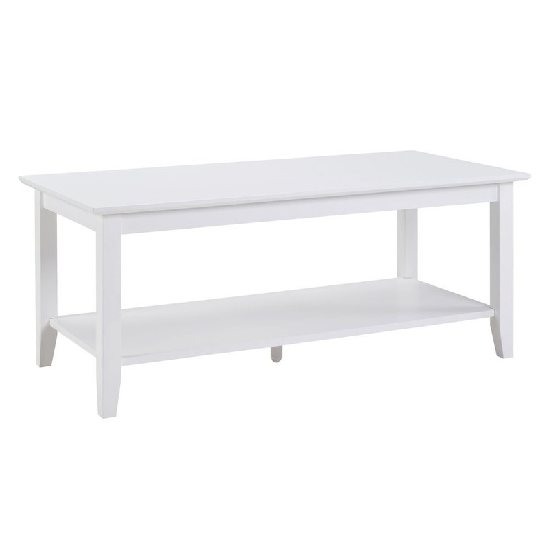 American Heritage Rectangle Coffee Table with Shelf