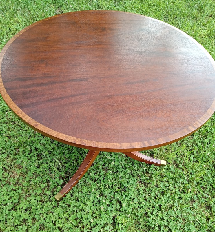 Mid Century Mahogany Round Parlor Table Center Table (BM-PRT58)