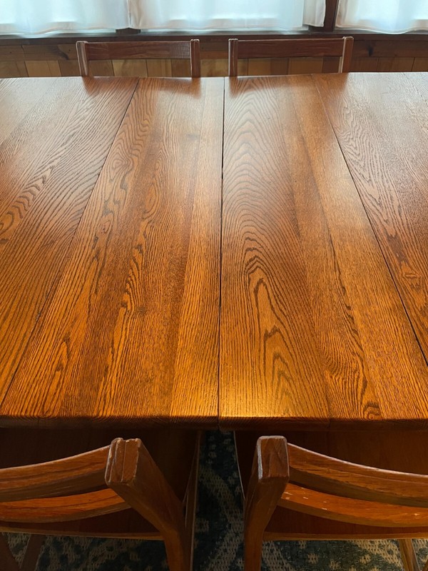 Brandt Ranch Oak Dining Table with leaf