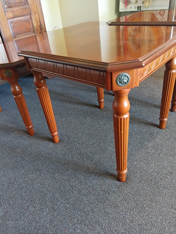 Vintage Mid Century Edwardian. Table.& X2 Side Tables gallery