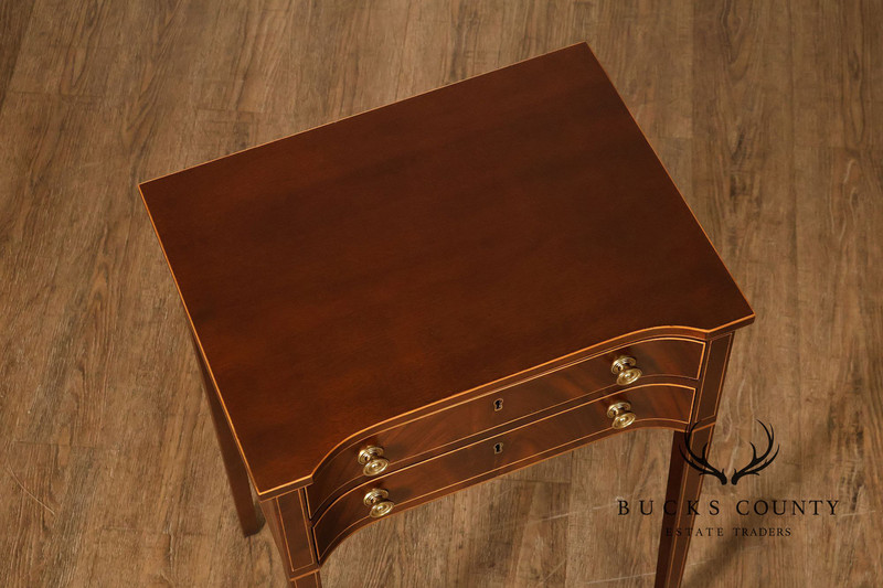 Stickley Colonial Williamsburg Mahogany Inlaid Federal Style End Table gallery