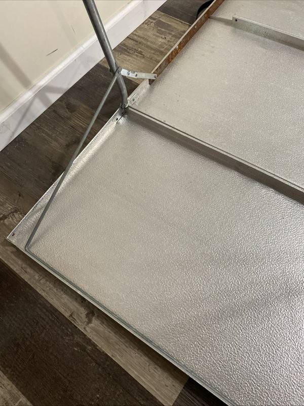 Vintage drop leaf Aluminum Camping Table Retro Folding 72"L x 30”W 28”h 18lbs gallery