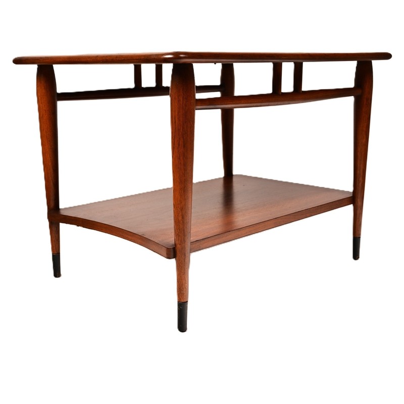 LANE Original Vintage Signed Mid Century Modern Dovetail Accent End Coffee Table gallery