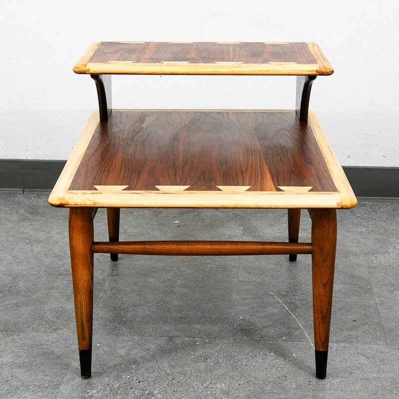Mid Century Modern End Table Side Nightstand Lane Acclaim Restored Step Up MCM gallery