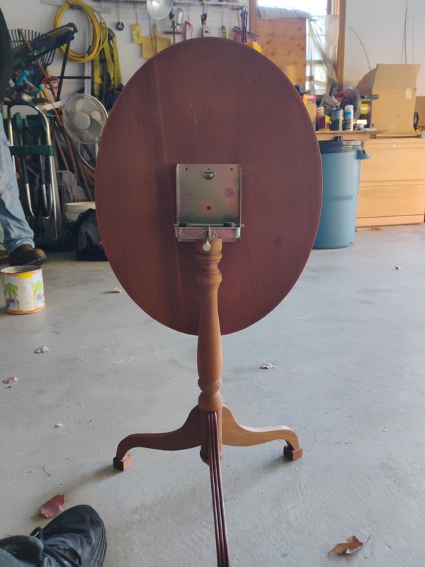 Antique Candle Stand Or Side Table gallery