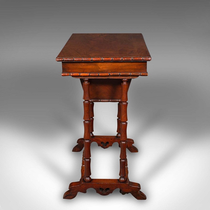 Small Antique Sewing Table, English, Flame, Ladies, Work, Regency, Circa 1830 gallery