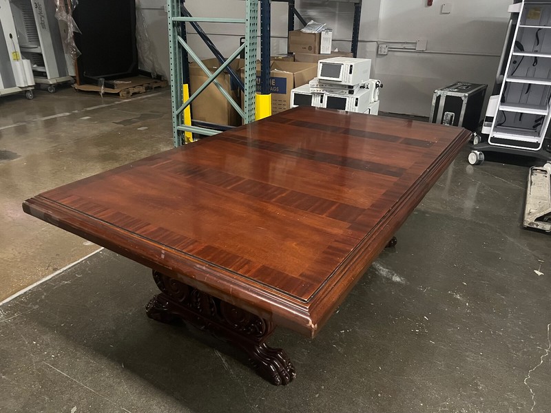Vintage Mid-Century Modern Extendable Long Mahogany Dining Room Table ~ Amazing! gallery