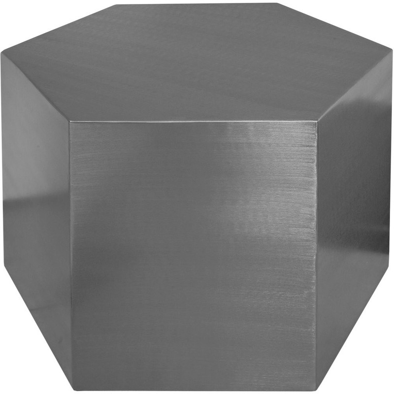 Hexagon Brushed Chrome Coffee Table gallery