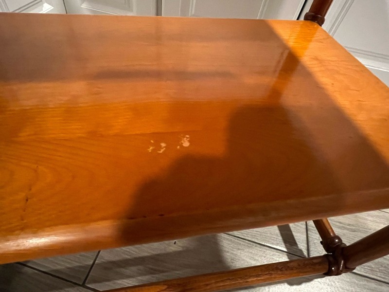 Mid Century Modern Haywood Wakefield Rattan Style Table gallery