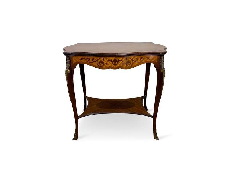 Satinwood French Inlay Side Table
