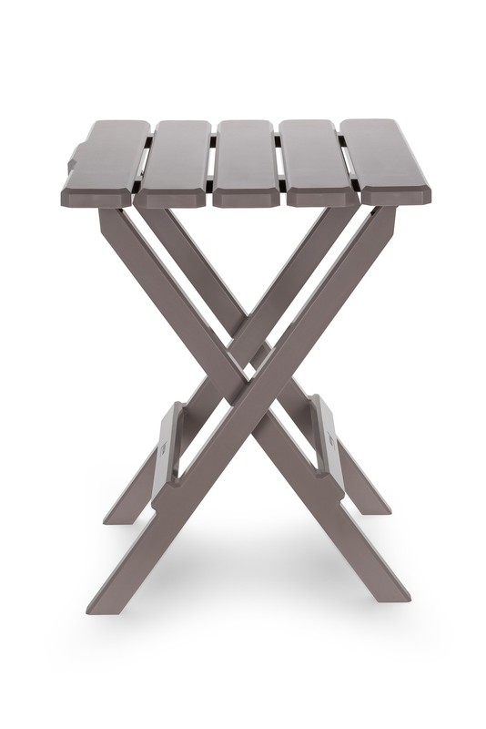 Camco Adirondack Style Folding Plastic Large Table, Indoor or Outdoor Use, Taupe gallery