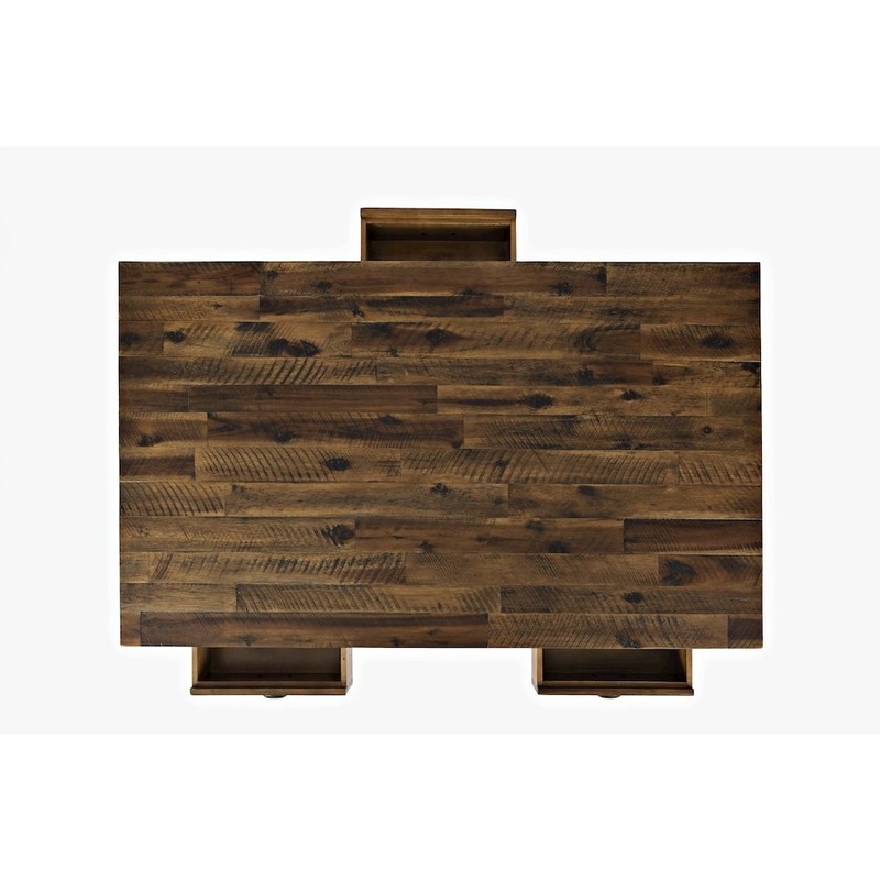 Artisan's Craft Rustic Farmhouse Distressed Solid Wood Coffee Table gallery