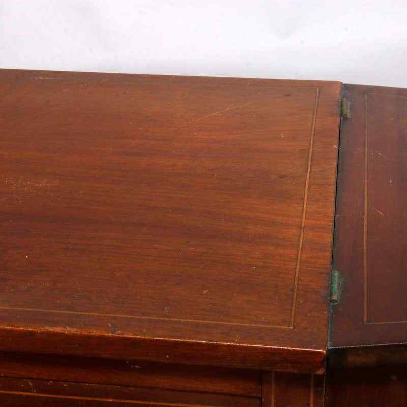 Antique Mahogany Sewing Stand with Project Pockets C1930 gallery