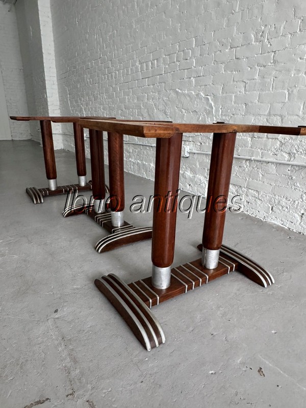 ORIGINAL ART-DECO FRENCH PARISIAN BISTRO TABLE BASES / CONFERENCE TABLE gallery