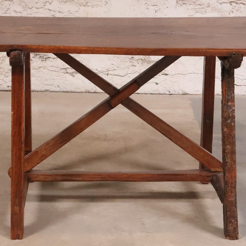18th Century Small Spanish Walnut Table gallery