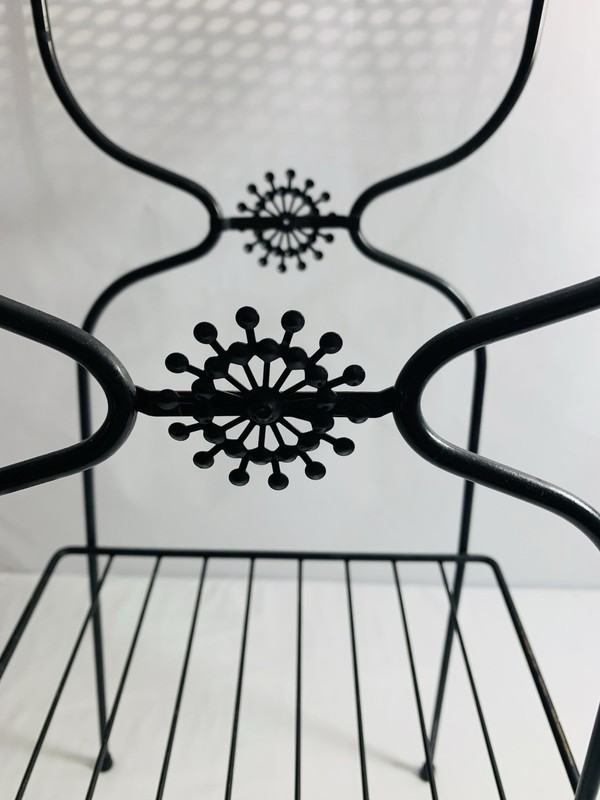 Vtg 1960s Atomic 2Tier Stand Modern End Table MCM Furniture Plant Phone Stand gallery