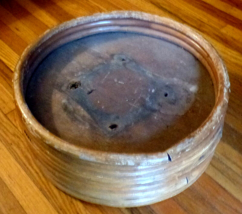 Antique Vintage Light Bamboo Round Small Table without Glass Top gallery