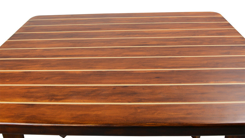 Nautical Dining & Kitchen Table 40" Cedar Wood Chris Craft Deck Style Furniture gallery