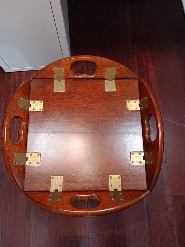 Vintage Bombay Company Butler Tray Table with Bombay Plant Stand