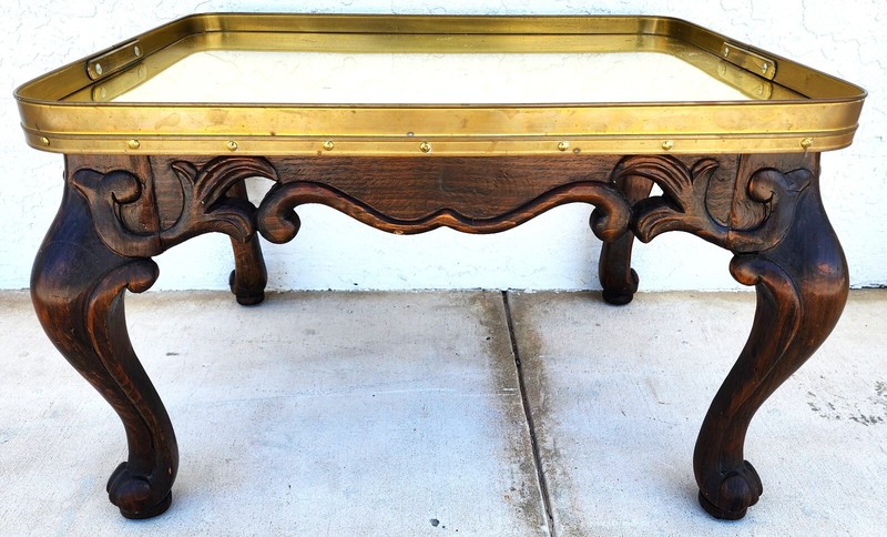 Brass Tray Table Mid Century gallery