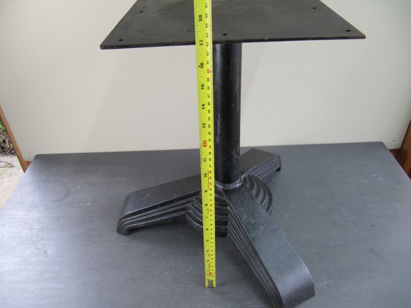 Art Deco Gueridon Table Cast Iron Bistro Table Tripod Base gallery