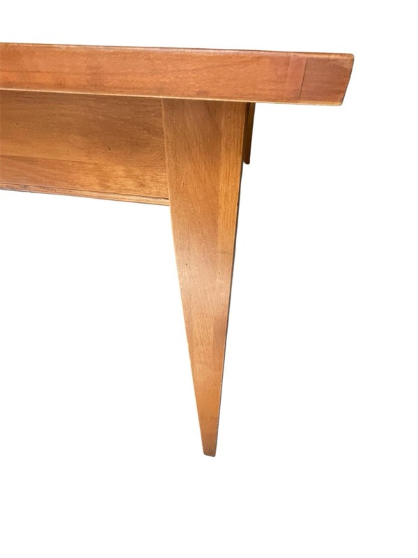 Vintage Ethan Allen Cherry Shaker Style Farmhouse Harvest Dining Table gallery