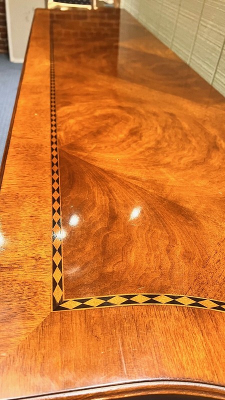 2000s e.j. Victor Regency-Style Mahogany Sideboard With Gilt Accents gallery