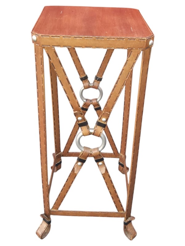 Rare Adnet Hermès Equestrian Side Table