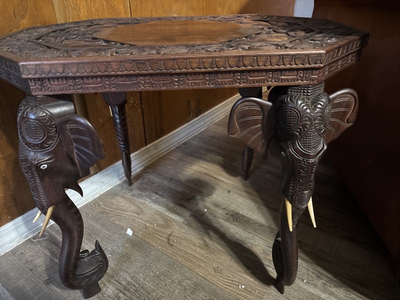 Antique Small Square Table Curved Legs 16’ X 18’ Ultra Rare gallery