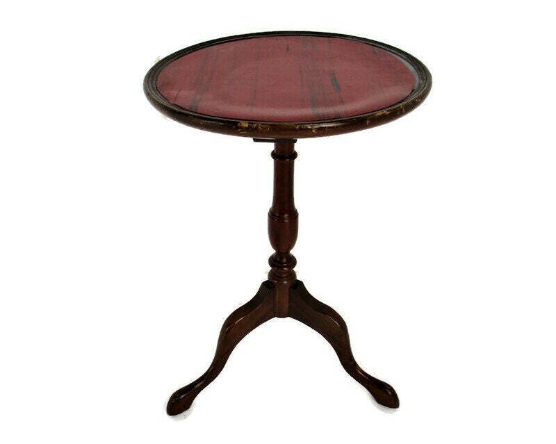 Edwardian Style Tripod Side Display Table Pedestal Plant Bonsai Stand Barn Count