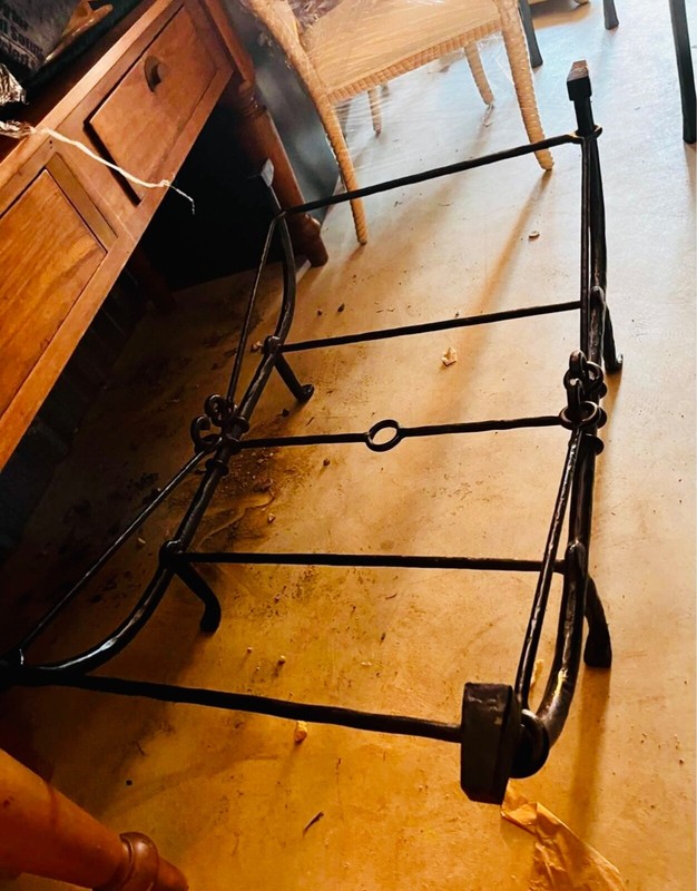Diego Giacometti Attributed Etruscan Wrought Iron Cocktail/Coffee Table