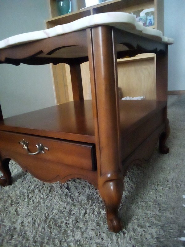 Broyhill Marble Top Table gallery