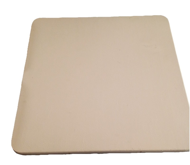 Vintage Mid Century MCM Tan Vinyl Folding Table 1970s Samsonite Meco Style