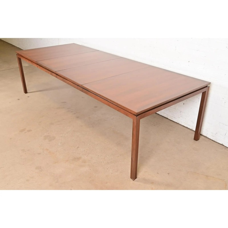 Edward Wormley for Dunbar Mid-Century Modern Walnut Dining Table, Refinished