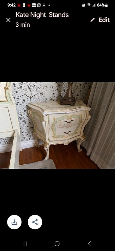 Cute Italian Rococo Baroque French Nightstand Side Table Italy I have two