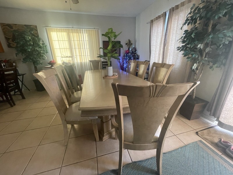 Table, Chairs, The Other Thing Is a cabinet .You Can Store Glass Cups And Plates gallery