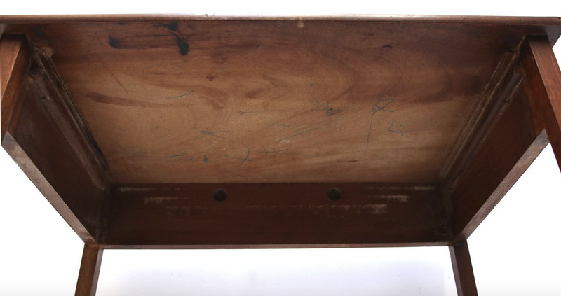 19th Century Inlay Walnut Marquetry Writing Table - Project! gallery