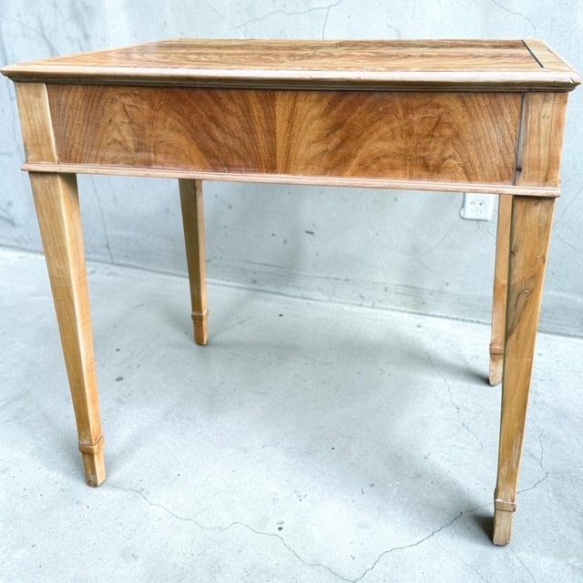 Vintage Hekman Inlaid Accent Side Table Refinished Satin Finish w Drawer gallery