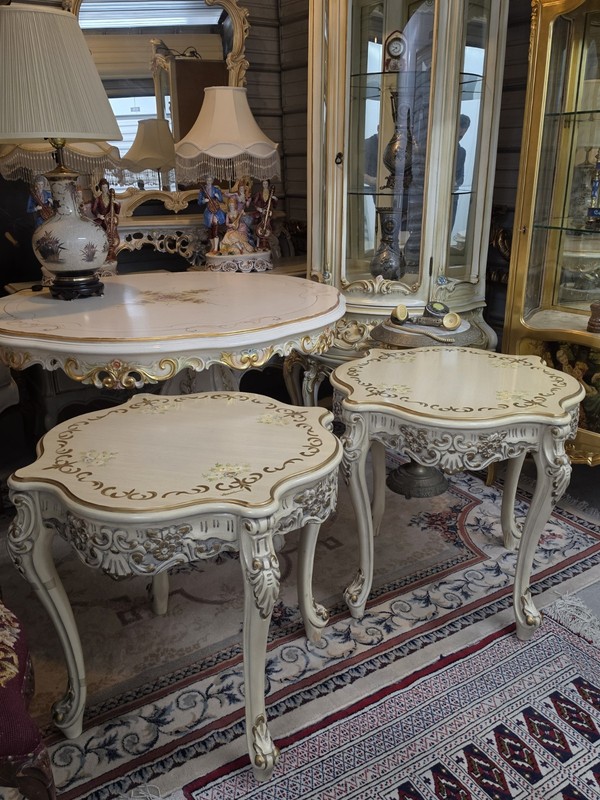 Vintage W. Baedeelandt Belgian Rococo Accent Tables – Pair. gallery