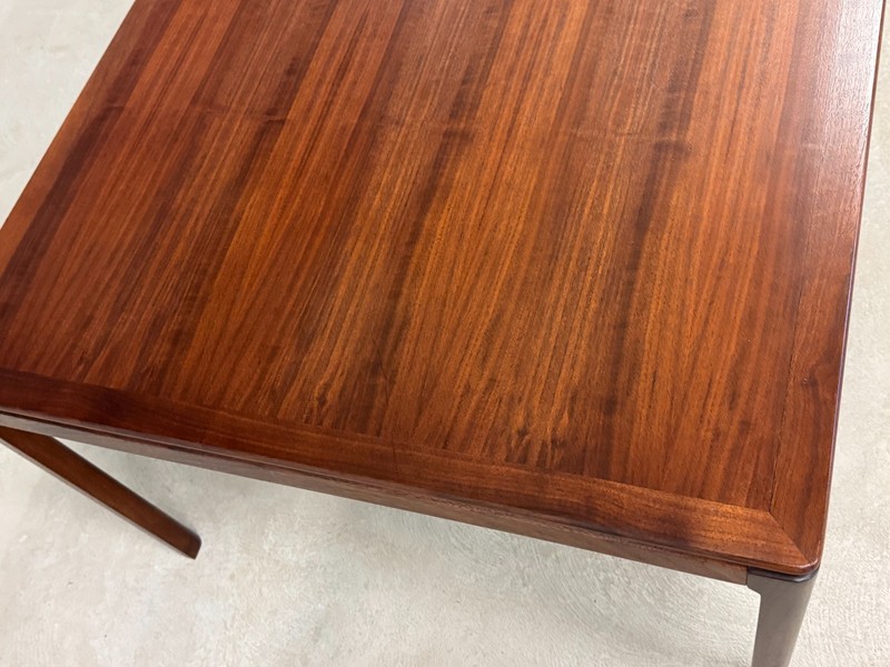 Refinished Walnut Square Coffee Table By Folke Ohlsson for DUX gallery