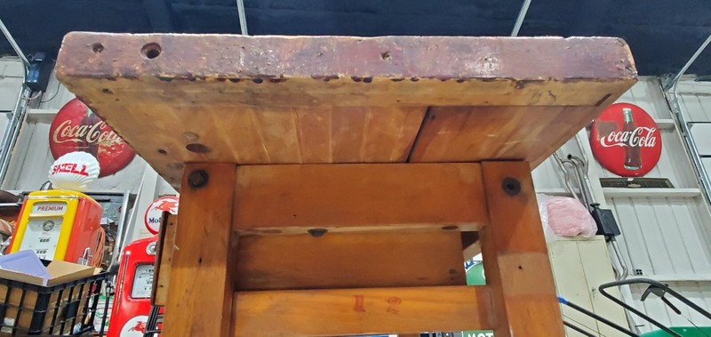 Vintage Antique Carpenter's Work Bench, Table or Kitchen Island gallery
