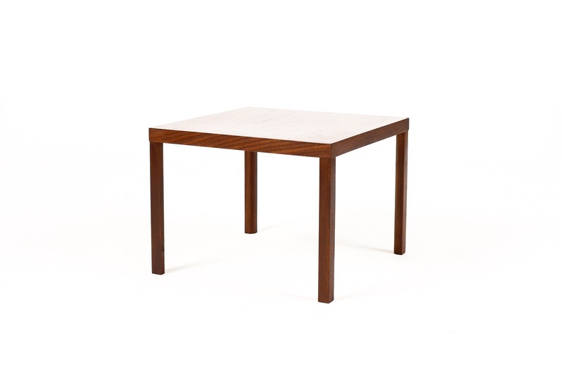 Danish Modern / Mid Century Square Teak Square Side Table — Hans Olsen — A gallery